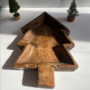 Dough bowl handmade Christmas tree shape